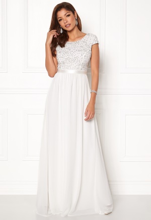 sparkling gown white