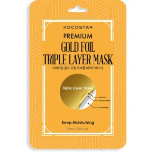Premium Gold Foil Triple Layer Mask