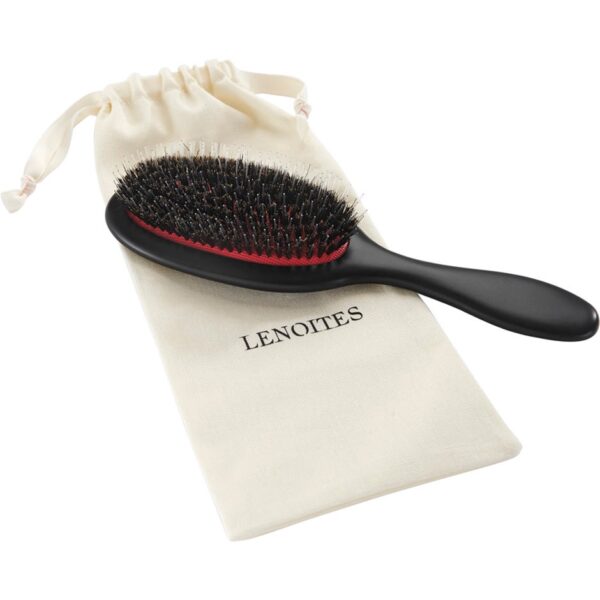 Hair Brush Wild Boar with pouch and cleaner tool