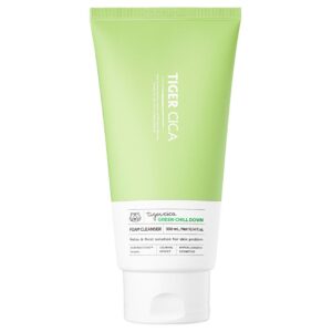 Tiger Cica Green Chill Down Foam Cleanser