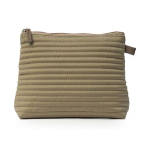 Cosmetic M Taupe Soft Quilted Stripes