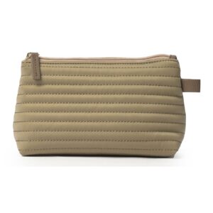 Cosmetic S Taupe Soft Quilted Stripes