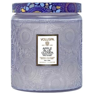 Luxe Jar Candle Apple Blue Clover