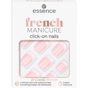 French Manicure Click-on Nails