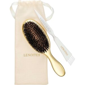 Hair Brush Wild Boar With Pouch And Cleaner Tool