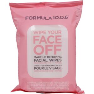 Formula 10.0.6 Wipe Your Face Off Make-Up Removing Facial Wipes