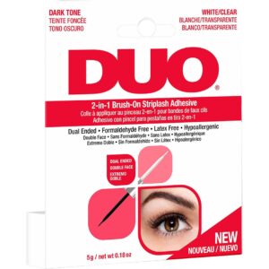 DUO 2-in-1 Brush-On Adhesive Clear & Dark