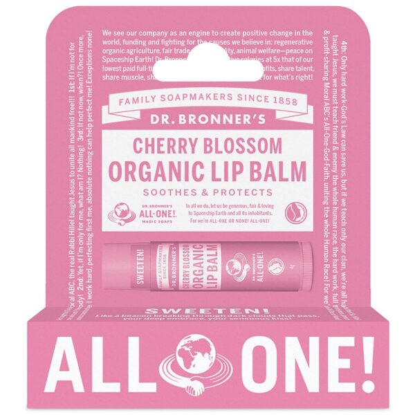 Cherry Blossom Organic Lip Balm Hang Pack