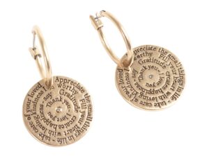 Note to Self Earring Coin