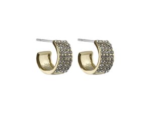 Carrie Small Ring Ear Gold/Clear