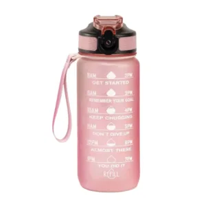 Hollywood Motivational Bottle 600ml - Light Pink
