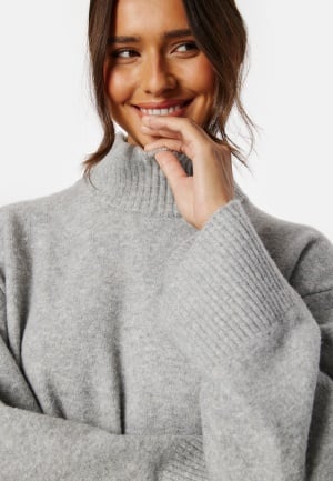 BUBBLEROOM Betina Turtleneck Sweater Grey melange XS