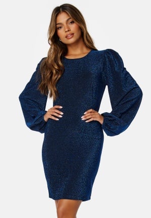 BUBBLEROOM Idalina Sparkling Puff Dress Blue 3XL