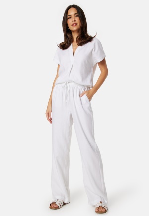 BUBBLEROOM Matilde Linen Blend Trousers White XL
