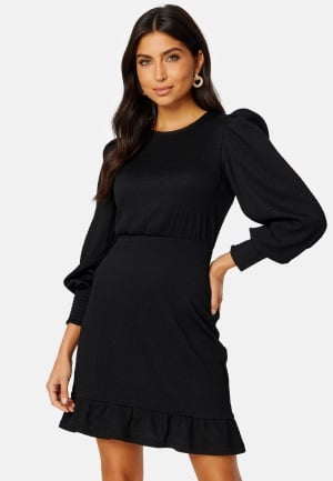 BUBBLEROOM Nabila puff sleeve dress Black 2XL