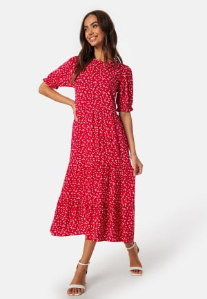 Happy Holly Tris dress Red/Patterned 48/50