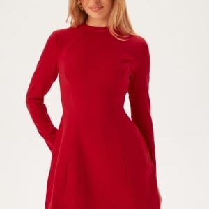 Bardot Delphi Long Sleve Mini Dress 191663 Deep Red 36(UK8)