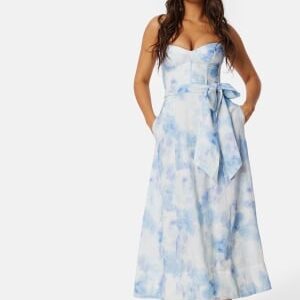 Bardot Vibrant tie dye midi dress Blue 40(UK12)