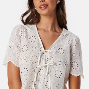 BUBBLEROOM Broderie Anglaise Blouse White XS