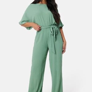 BUBBLEROOM Antonia jumpsuit Dusty green S