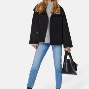 BUBBLEROOM Ava High Neck Short Coat Black 42