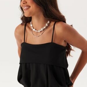 BUBBLEROOM Balloon Strap Top Black S