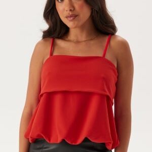 BUBBLEROOM Balloon Strap Top Red L