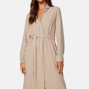 BUBBLEROOM Bella shirt dress Light beige 48