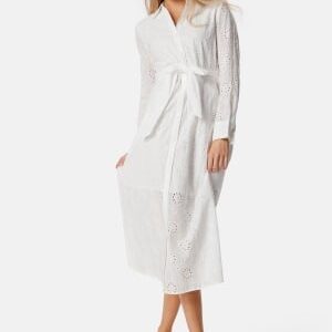 BUBBLEROOM Michele Broderie Anglaise Dress White 36