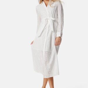 BUBBLEROOM Michele Broderie Anglaise Dress White 34