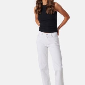 BUBBLEROOM Low Waist Straight Jeans Offwhite 36