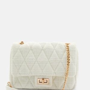 BUBBLEROOM Blair Tweed Bag Offwhite One size