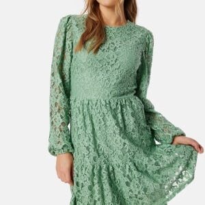 BUBBLEROOM Blanca lace dress Dusty green 34