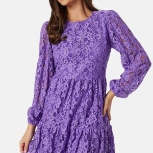 BUBBLEROOM Blanca lace dress Lavender 36