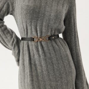 BUBBLEROOM Chain Waist Belt Black M/L