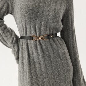 BUBBLEROOM Chain Waist Belt Black XS/S