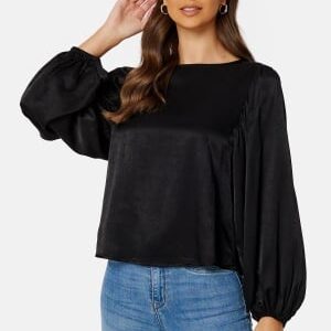 BUBBLEROOM Charli Balloon Sleeve Blouse Black 36