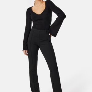 BUBBLEROOM Soft Suit Flared Trousers Black XS