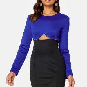 BUBBLEROOM Contrast Dress Blue / Black S