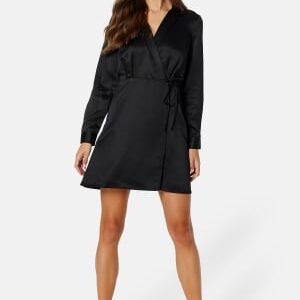 BUBBLEROOM Destinee wrap dress Black 38