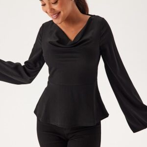 BUBBLEROOM Drapy Blouse Black 34