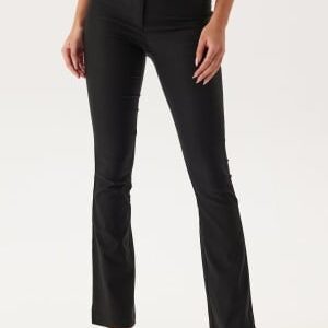 BUBBLEROOM Everly High Waist Stretchy Flared Trousers Black 42