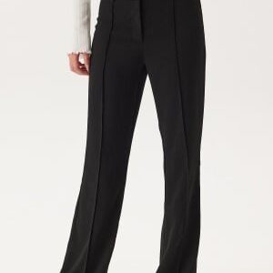 BUBBLEROOM Flared Structured Suit Trousers Black 36