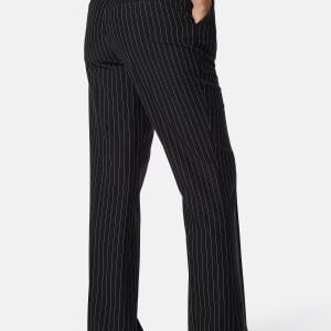 BUBBLEROOM Flared Suit Pants Black/White 36