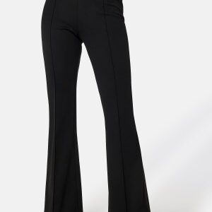 BUBBLEROOM Flared Belted Trousers Black XS