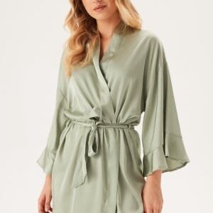 BUBBLEROOM Frill Robe  Dusty green 36/38