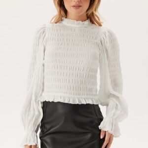 BUBBLEROOM Frill Structured Blouse White S