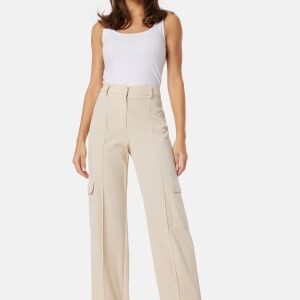 BUBBLEROOM Hilda Cargo Trousers Beige S