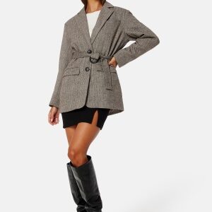 BUBBLEROOM Honor Wool Blend Blazer Brown 46