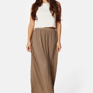 BUBBLEROOM Pleated Maxi Skirt Nougat XS